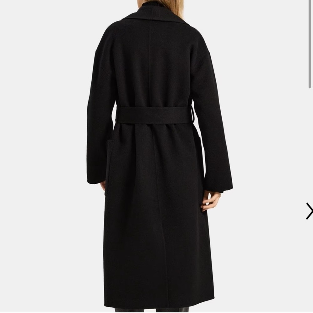 NWT. Theory Robe Coat in Double-Face Wool-Cashmere - Picture 2 of 3